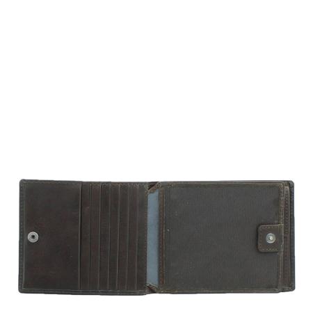 Мужской кошелек Braun Buffel AREZZO RFID Coin Wallet 12CS 81438, коричневый