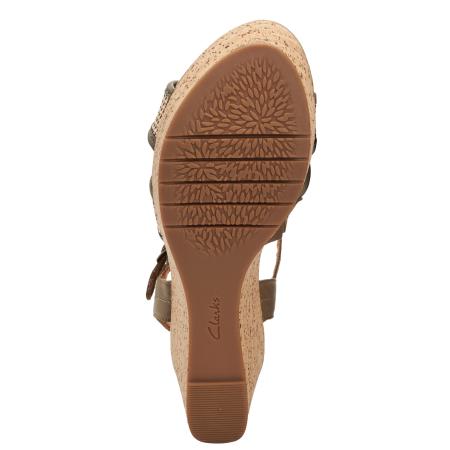 Женские босоножки Clarks Elleri Plum 26171441, хаки