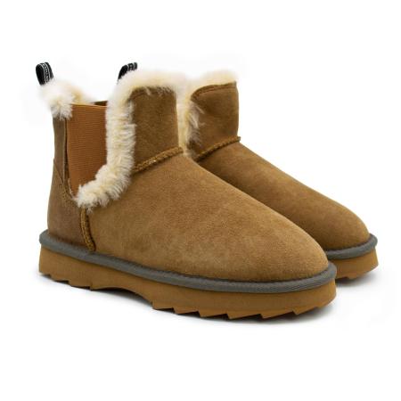 Женские полусапоги из овчины (угги) EMU Australia Thresher W12384, коричневые