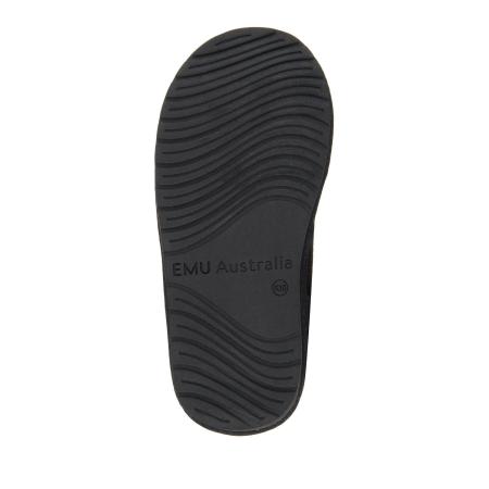 Детские полусапоги из овчины (угги) EMU Australia Wallaby Mini Teens T10103, черные