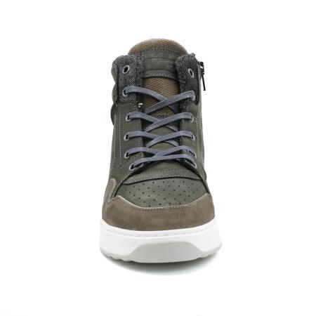 Мужские высокие кеды Bullboxer 843K51076AGYDB, серые