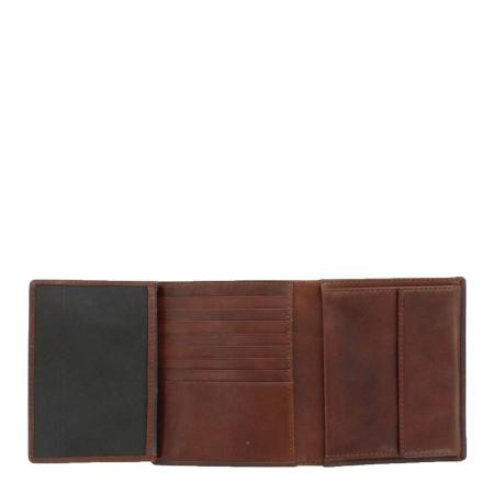 Мужской кошелек Braun Buffel AREZZO RFID North Coin Wallet 12CS 81443, коричневый