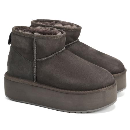Женские угги EMU Australia Stingers Stinger Micro Flatform W13082, серый