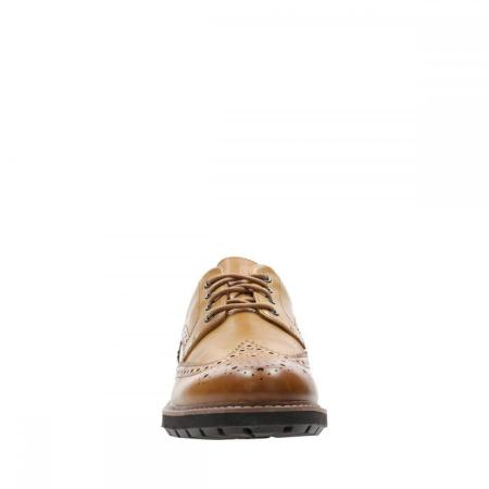 Мужские дерби брогированные Clarks Batcombe Wing 26141385, коричневые