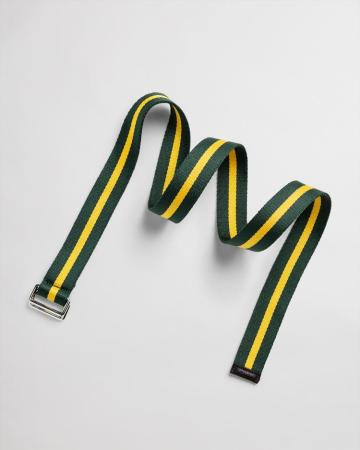 Мужской ремень Gant RUGBY STRIPE WEBBING BELT 9940062, зеленый
