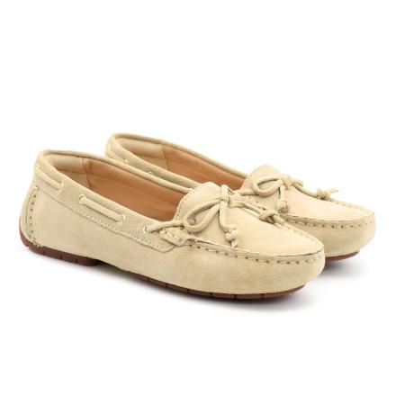 Женские мокасины Clarks C Mocc Boat2 26156422, бежевые