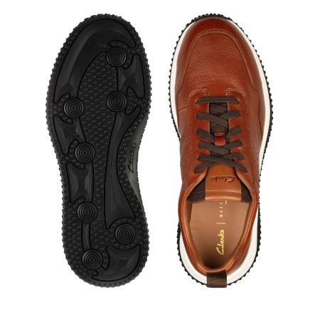 Мужские кроссовки Clarks Puxton Lace 26157828, коричневые