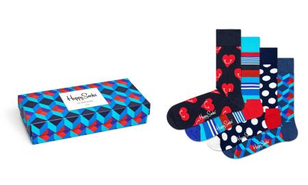 4-Pack Navy Socks Gift Set XNAV09