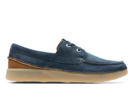 Мужские топсайдеры Clarks Oakland Sun 26139553, синие Мужские топсайдеры Clarks Oakland Sun 26139553, синие