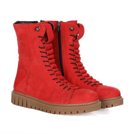 Женские высокие ботинки Bugatti 44403005-3500, красные