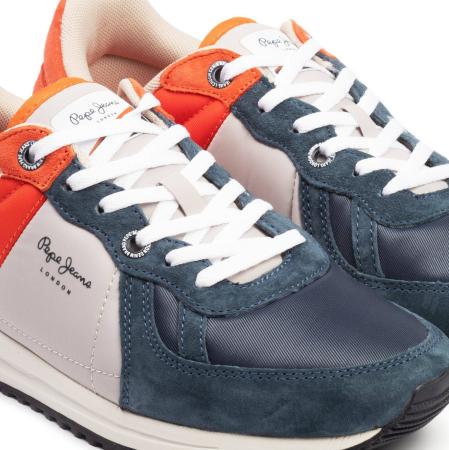 Мужские кроссовки Pepe Jeans London TINKER PRO CAMP SUMMER PMS30510, синие