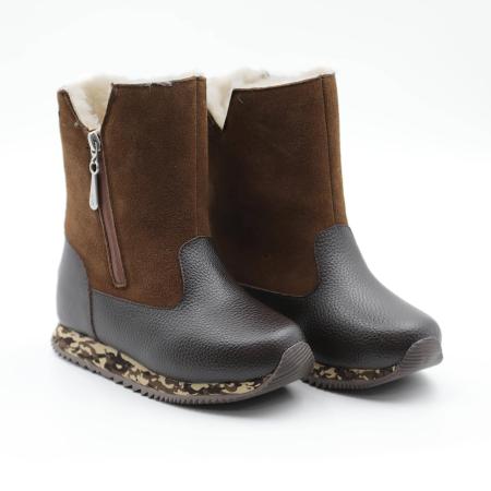 Детские полусапоги EMU Australia Baker K12941, коричневые Детские полусапоги EMU Australia Baker K12941, коричневые