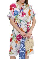 HUMMING FLORAL POPOVER DRESS 4503140 - HUMMING FLORAL POPOVER DRESS 4503140