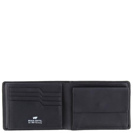 Мужской кошелек Braun Buffel GOLF SECURE Coin Wallet 8CS 90031, черный