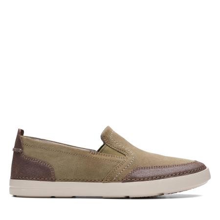 Мужские слипоны Clarks Gosler Race 26140846, оливковые