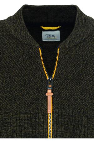 Мужской кардиган Camel Active Knit 1/1 Jacket 409525-8K03, оливковый