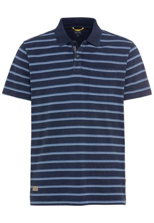 Мужское поло Camel Active Polo stripe 409960-1P42, синее