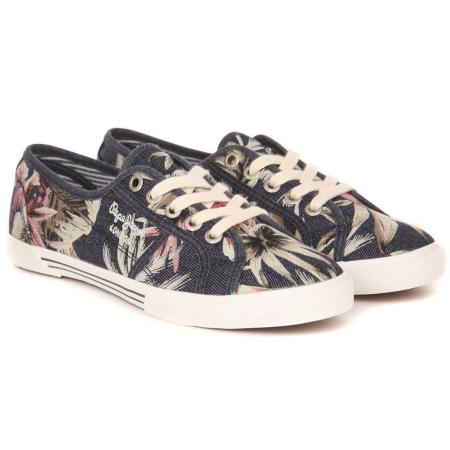Женские кеды Pepe Jeans London ABERLADY DENIM PALM PLS30694, синие