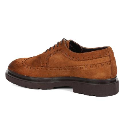 Мужские дерби брогированные Clarks C12507-180, коньячные