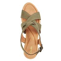 Elleri Rae 26171446 - Женские босоножки Clarks, хаки Elleri Rae 26171446 - Женские босоножки Clarks, хаки