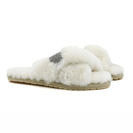 Женские тапочки EMU Australia Mayberry Crystal W12768, натуральные