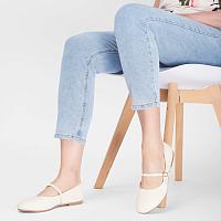 44413101-1000 - Женские балетки Bugatti, бежевые  44413101-1000 - Женские балетки Bugatti, бежевые