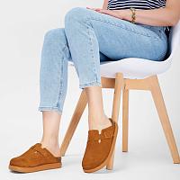 FAE CHUNKY F322571175 - Женские сабо SCHOLL, коньячные FAE CHUNKY F322571175 - Женские сабо SCHOLL, коньячные