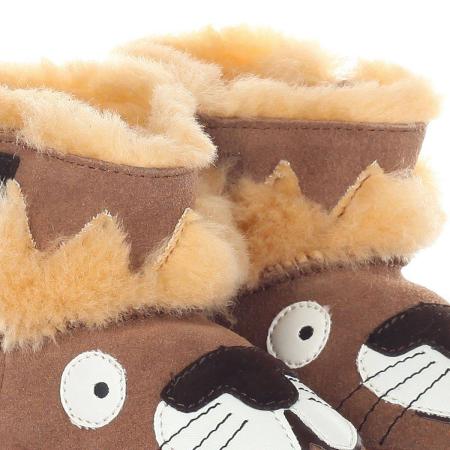Детские ботинки из овчины (угги) EMU Australia Leo Lion Walker B11433, коричневые Детские ботинки из овчины (угги) EMU Australia Leo Lion Walker B11433, коричневые