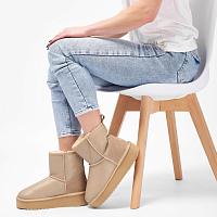 Stingers Stinger Mini Flatform Leather W13189 - Женские полусапоги из овчины (угги) EMU Australia, песочные