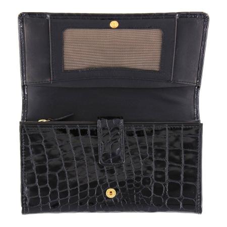 Женский кошелек Braun Buffel GLANZKROKO Wallet 7CS 40431, черный Женский кошелек Braun Buffel GLANZKROKO Wallet 7CS 40431, черный