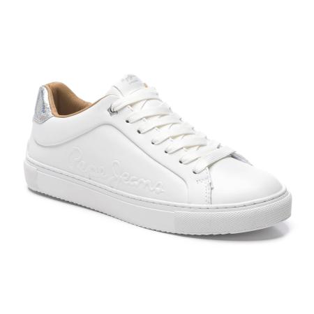 Женские кеды Pepe Jeans London ADAMS LOGO PLS30960, белые Женские кеды Pepe Jeans London ADAMS LOGO PLS30960, белые