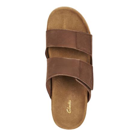 Мужские сланцы Clarks Pilton Strap 26165830, коричневые