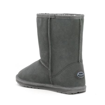 Детские сапоги из овчины (угги) EMU Australia Wallaby Lo Teens T10102, серые