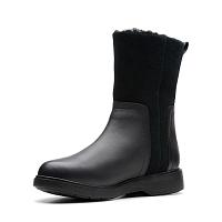 Un Elda Mid 26145488 - Женские полусапоги Clarks, черные Un Elda Mid 26145488 - Женские полусапоги Clarks, черные