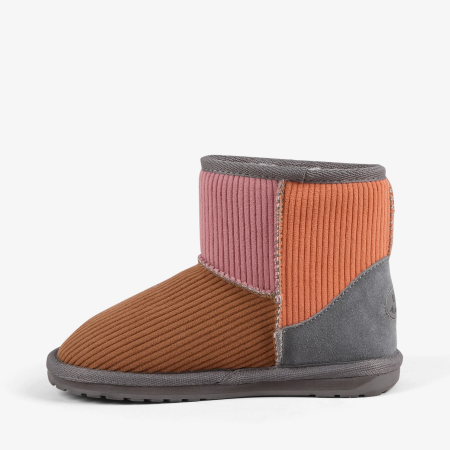 Детские полусапоги EMU Australia Wallaby Mini Cord Patch K13251, серые