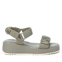 LEATHER LADIES SANDALS 68625 - Женские сандалии CARMELA, оливковые