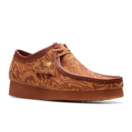 Мужские полуботинки Clarks WallabeeWW Lo 26147073, коричневые