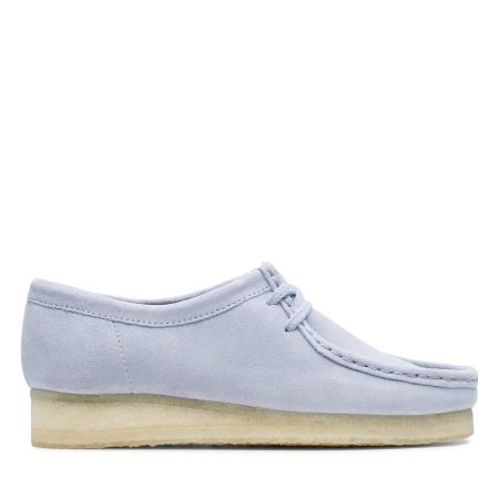 Женские полуботинки Clarks Wallabee. 26140920, голубые