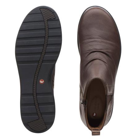 Женские челси Clarks Un Adorn Mid 26136862, коричневые