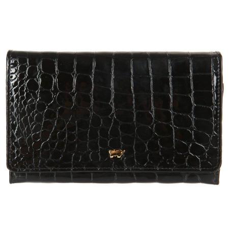 Женский кошелек Braun Buffel GLANZKROKO Wallet L 3CS 40433, черный