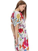 HUMMING FLORAL POPOVER DRESS 4503140 - HUMMING FLORAL POPOVER DRESS 4503140