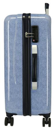 Троллей-кейс Pepe Jeans Bags ABS SUITCASE 68CM.4W.PJL DIGITAL 71818, синий