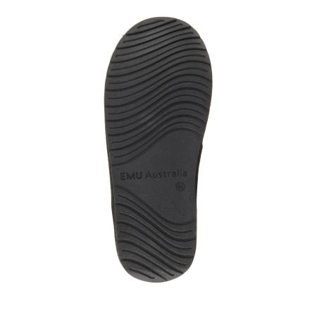 Детские полусапоги из овчины (угги) EMU Australia Wallaby Mini Metallic Teens T12358, черные