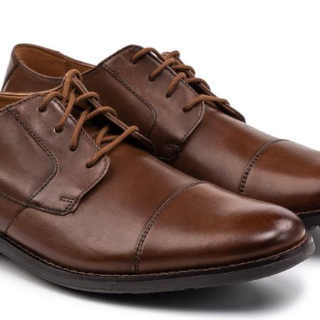 Мужские дерби Clarks Becken Cap 26123138, коньячные