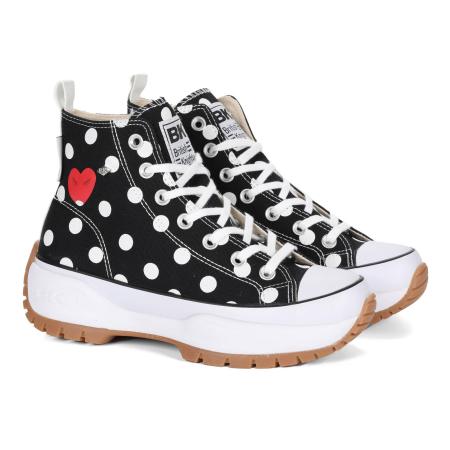 Женские высокие кеды British Knights KAYA MID FLY B49-3714-01, черные