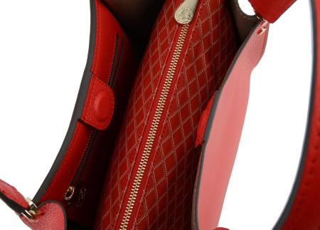 Женская сумка шоппер Maison Pourchet Hebdo 77032, красная