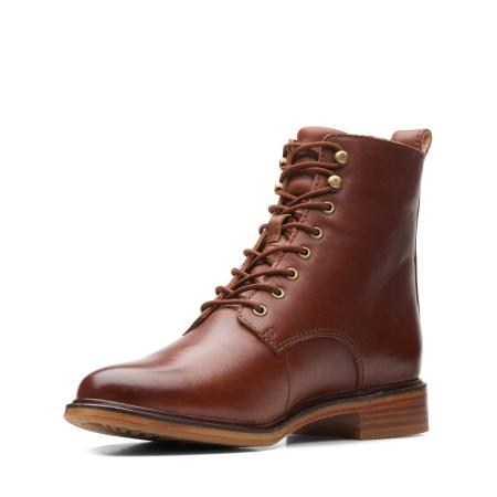 Женские высокие ботинки Clarks Clarkdale Lace 26162031, коричневые
