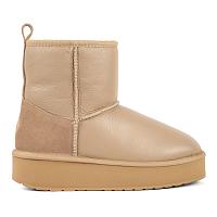 Stingers Stinger Mini Flatform Leather W13189 - Женские полусапоги из овчины (угги) EMU Australia, песочные