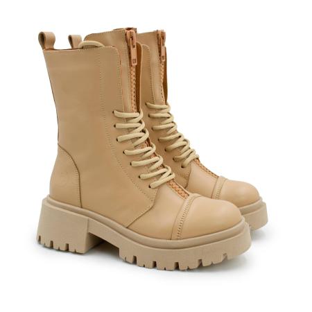 Женские высокие ботинки Bugatti 7714, бежевые