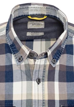 Мужская рубашка Camel Active Shortsleeve Shirt 409219-1S79, серая